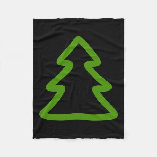 Couverture Polaire Arbre de Noël simple (Devant)