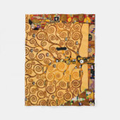 Couverture Polaire Arbre de vie de Gustav Klimt Fine Art (Devant)