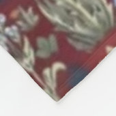 Couverture Polaire Arbre De Vie William Morris Rouge (Coin)