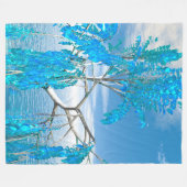Couverture Polaire Arbre d'été cristallin (Devant (Horizontal))