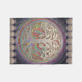 Couverture Polaire Arbre d'or avec Butterly (Devant (Horizontal))