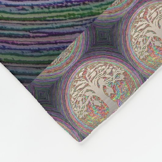 Couverture Polaire Arbre d'or avec Butterly (Coin)