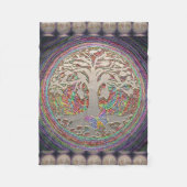 Couverture Polaire Arbre d'or avec Butterly (Devant)