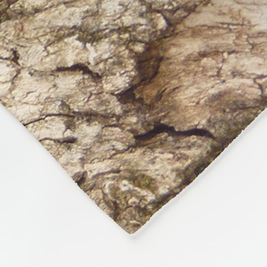 Couverture Polaire Arbre écorce II Conception texturée naturelle (Coin)