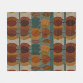 Couverture Polaire Arbre et feuille automnaux (Devant (Horizontal))