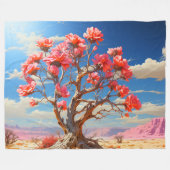 Couverture Polaire Arbre Fleur (Devant (Horizontal))