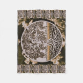 Couverture Polaire Arbre généalogique personnalisé (Devant)