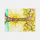 Couverture Polaire Arbre printanier (Devant (Horizontal))
