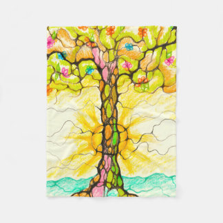 Couverture Polaire Arbre printanier
