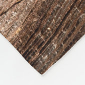 Couverture Polaire Arbre texture bois massif brut (Coin)