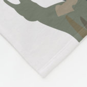 Couverture Polaire Arbre vert minimaliste (Coin)