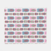 Couverture Polaire Arbres Art déco (Devant (Horizontal))