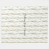 Couverture Polaire Arbres bruns verts (Devant (Horizontal))