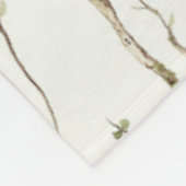 Couverture Polaire Arbres bruns verts (Coin)