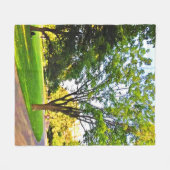 Couverture Polaire Arbres Dans Le Parc D'Ottawa. Commandez dès mainte (Devant (Horizontal))