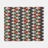 Couverture Polaire Arbres de Noël Abstraits : Fêtes Géométriques (Devant (Horizontal))