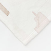 Couverture Polaire Arbres de Noël blanc rose pâle (Coin)