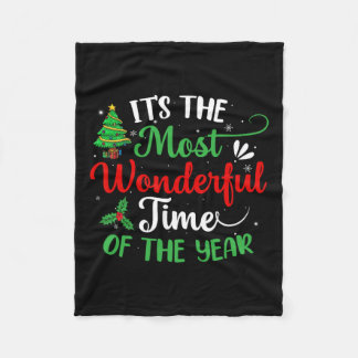 Couverture Polaire Arbres De Noël C'Est Le Moment Le Plus Merveilleux