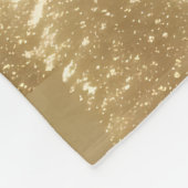 Couverture Polaire Arbres de Noël d'or Blanche polaire (Coin)