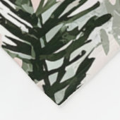 Couverture Polaire Arbres de Noël verts roses Abstraits (Coin)