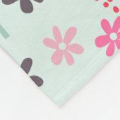 Couverture Polaire Arbres, fleurs et ours de panda (Coin)