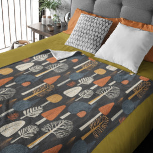 Couverture Polaire Arbres forestiers scandinaves