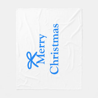 Couverture Polaire Arc bleu joyeux Noël cadeaux famille simple moder