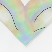 Couverture Polaire Arc en arc-en-ciel 3D (Coin)