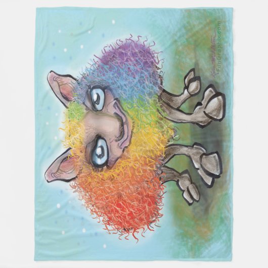 Couverture Polaire Arc-en-ciel (Devant)