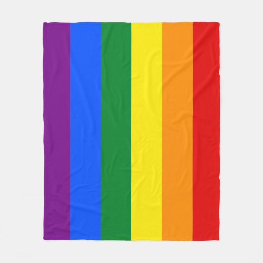 Couverture Polaire Arc-en-ciel (Devant)