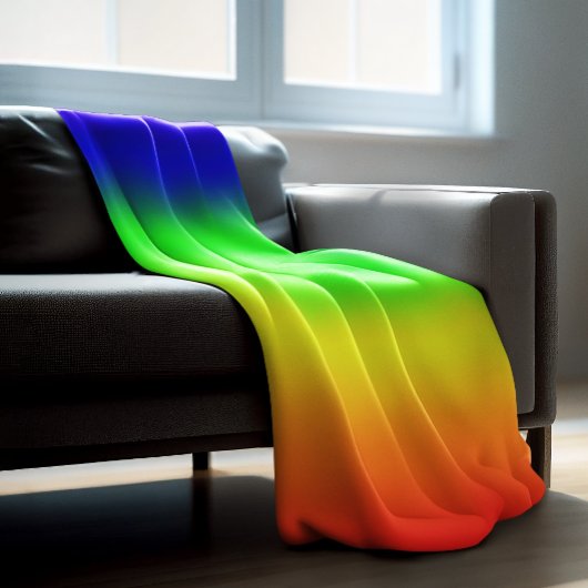 Couverture Polaire Arc-en-ciel