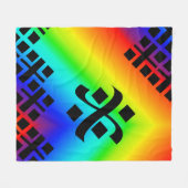 Couverture Polaire Arc-en-ciel (Devant (Horizontal))