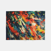 Couverture Polaire Arc-en-ciel Abstrait Rhapsody (Devant (Horizontal))