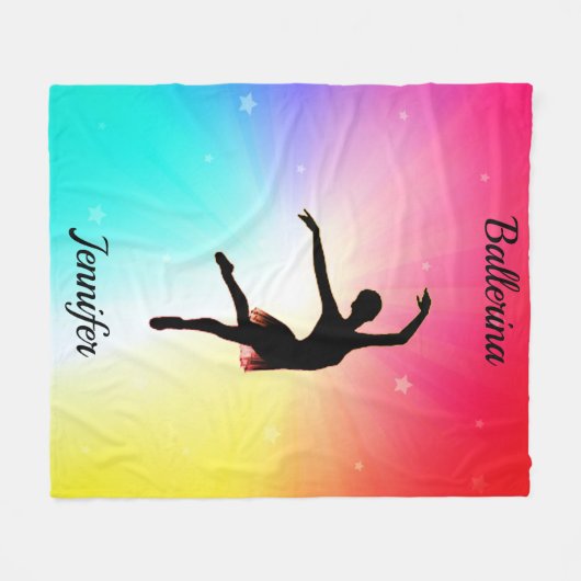 Couverture polaire arc-en-ciel Ballerina (Devant (Horizontal))