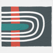 Couverture Polaire Arc-en-ciel blanc en bleu rouge arrière - plan (Devant (Horizontal))