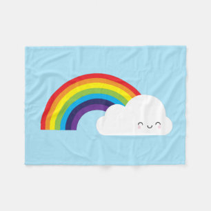 Couverture Polaire Arc en ciel de Kawaii