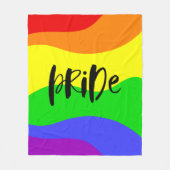 Couverture Polaire Arc-en-ciel de la fierté moderne (Devant)