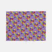 Couverture Polaire Arc-en-ciel Jelly haricots Jellybeans Pâques bonbo (Devant (Horizontal))