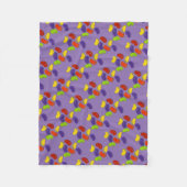 Couverture Polaire Arc-en-ciel Jelly haricots Jellybeans Pâques bonbo (Devant)