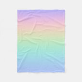 Couverture Polaire Arc-en-ciel pastel (Devant)
