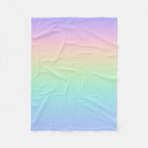 Couverture Polaire Arc-en-ciel pastel