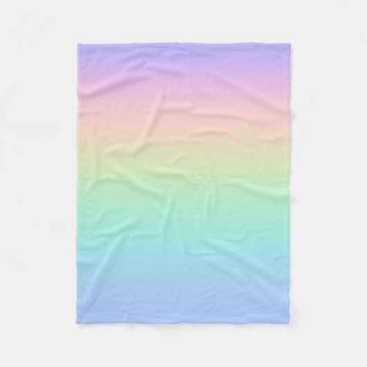 Couverture Polaire Arc-en-ciel pastel (Devant)