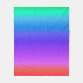 Couverture Polaire Arc-en-ciel Pastel lumineux (Devant)