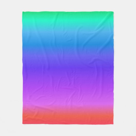 Couverture Polaire Arc-en-ciel Pastel lumineux (Devant)