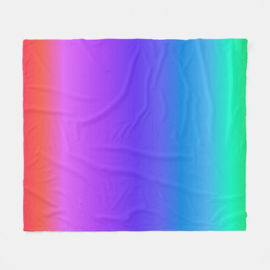 Couverture Polaire Arc-en-ciel Pastel lumineux (Devant (Horizontal))