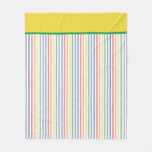 Couverture Polaire Arc-en-ciel rayé (Devant)