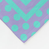 Couverture Polaire Arc-en-ciel Teal pourpre de licorne personnalisé (Coin)