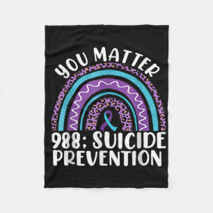 Couverture Polaire Arc en ciel Vous 988 Prévention du suicide