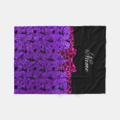 Couverture Polaire Arc pourpre nommé fait sur commande de rose de (Devant (Horizontal))