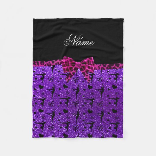 Couverture Polaire Arc pourpre nommé fait sur commande de rose de (Devant)